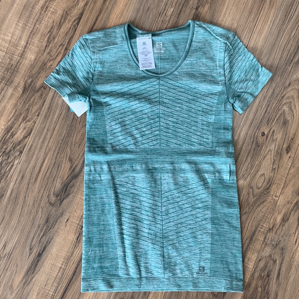 Salomon elevate move on ss tee w balsam green